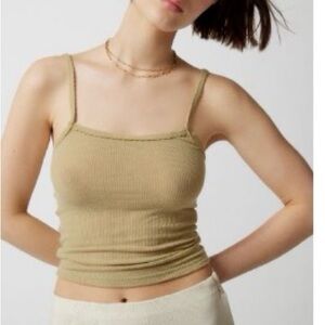 FREE WITH BUNDLE Urban Outfitters Cream Fitted Sleeveless Camisole